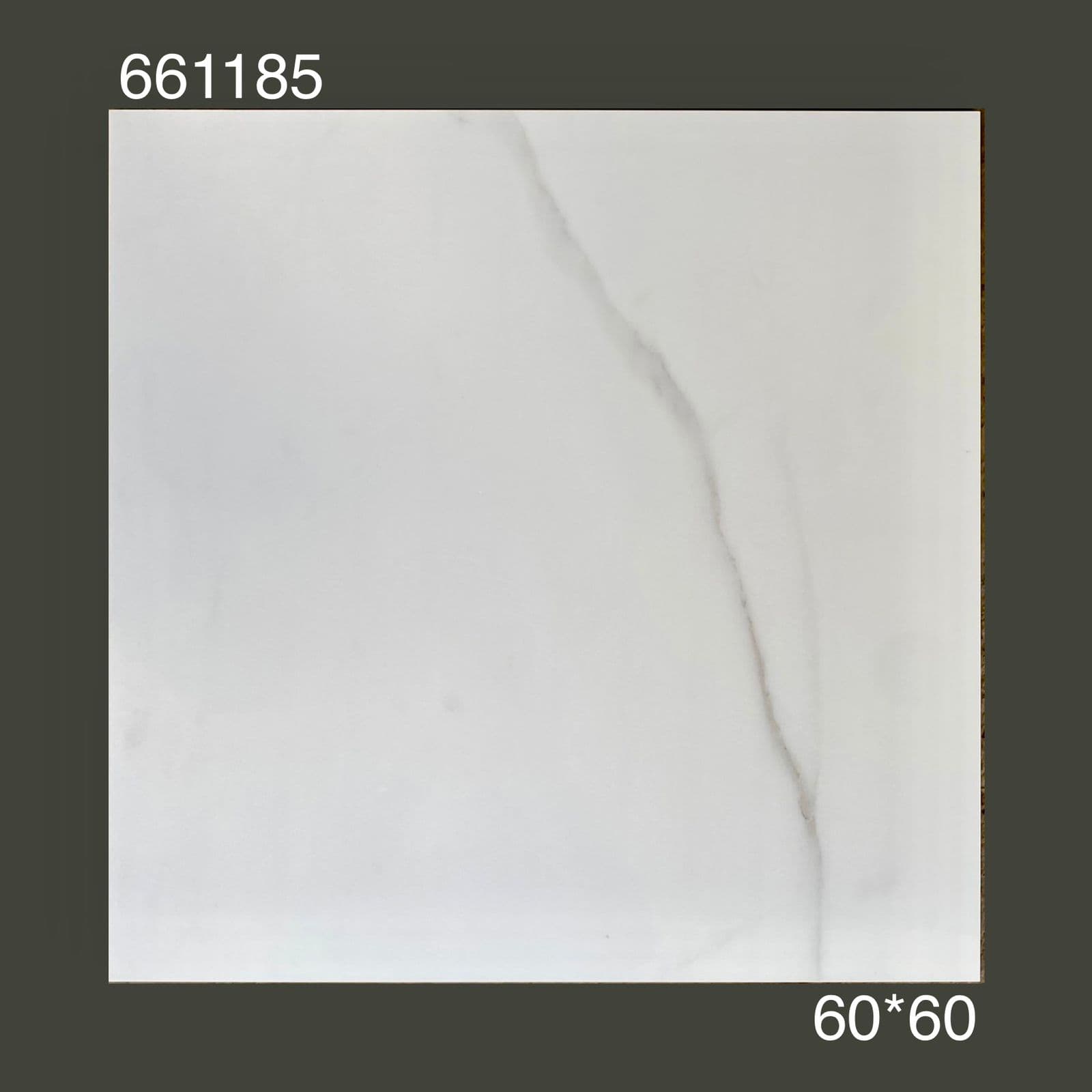 سيراميك أبيض بعِرق رمادي 60×60 كود 661185